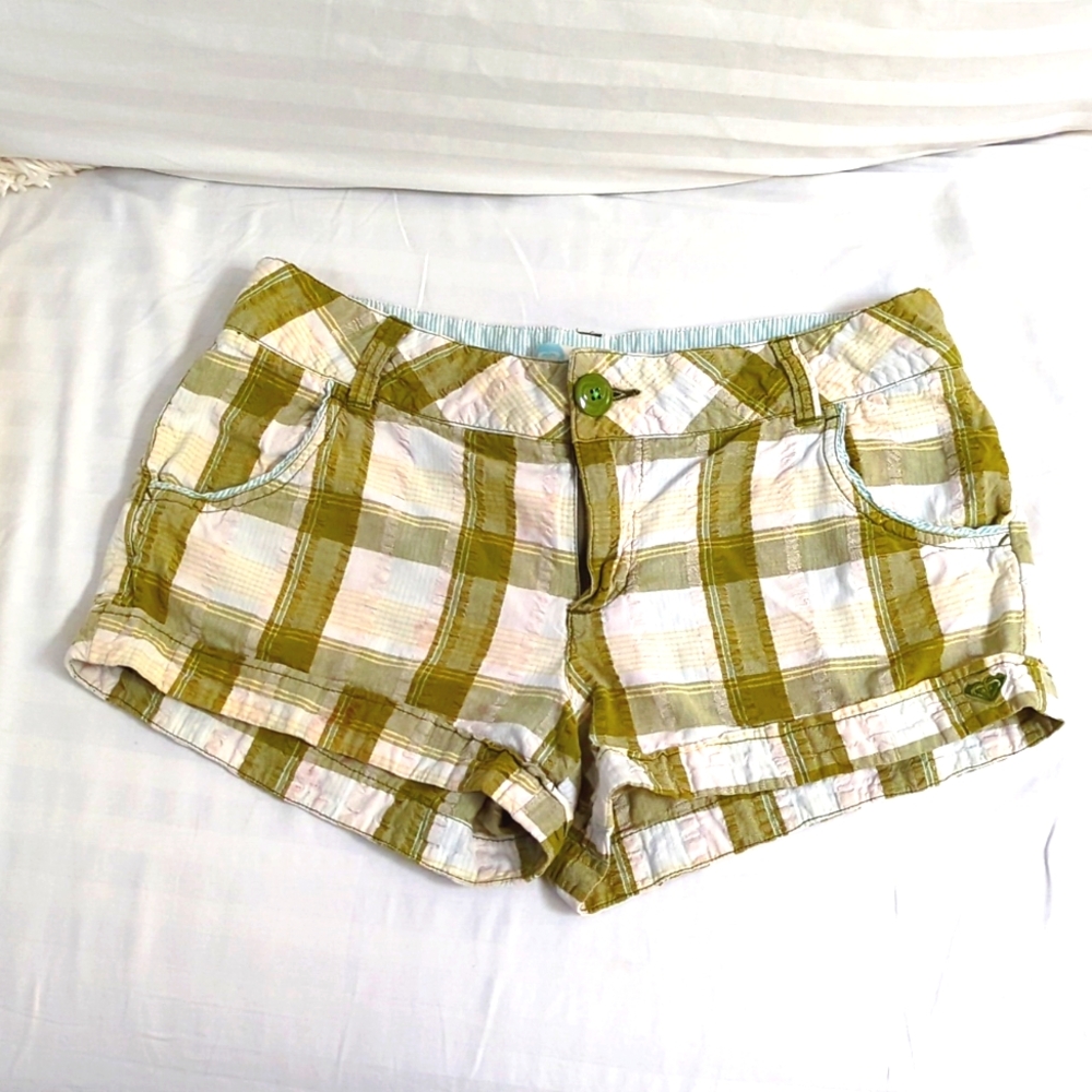 Vintage Roxy Plaid Shorts